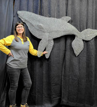 Chicken Wire Humpback Whale Calf -1/3 Size Scale