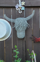 3D Chicken Wire Highland Cow Bust