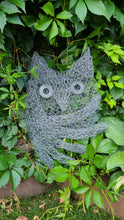 Chicken Wire Owl 2D Wall/Fence Sculpture