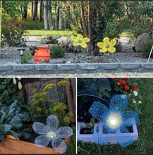 Chicken Wire Solar Light Flowers