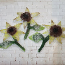 2D Chicken Wire Sun Flowers