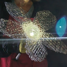 Chicken Wire Solar Light Flowers