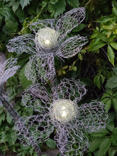 Chicken Wire Solar Light Flowers