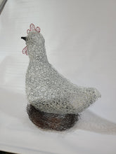 Chicken Wire Hen on Her Nest, Garden Art Sculpture