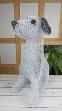 Chicken Wire Large Sitting Dog Garden Sculpture  We-met Wire Work