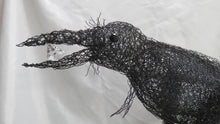 Chicken Wire Raven Garden Art Sculpture  We-met Wire Work