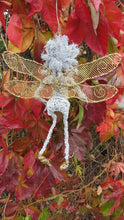 Wire Sprite with Dragonfly Wings -14 Inches - Whimsical Designs by We-met Wire Work