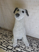 Chicken Wire Large Sitting Dog Garden Sculpture  We-met Wire Work