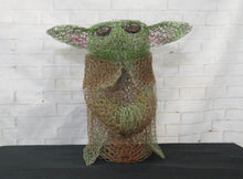 Chicken Wire- Grogu Inspired Garden Art Sculpture We-met Wire Work