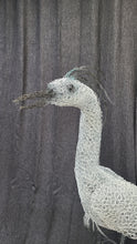 Chicken Wire Heron or Crane Garden Art Sculpture