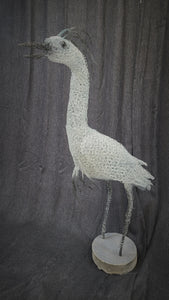Chicken Wire Heron or Crane Garden Art Sculpture