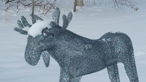 3D Chicken Wire Moose Sculpture