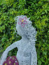 "Gathering Peonies" Chicken Wire Garden Art