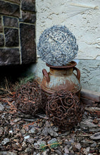 Rusty Barbed Wire Garden Sphere