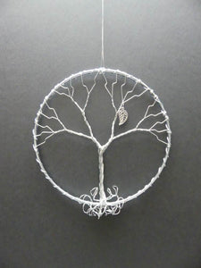 Silver Wire Tree of Life Sun Catcher