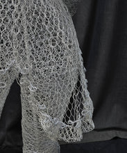 "Pippa" Chicken Wire Sculpture- Garden Elf with Solar Light Orb