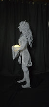 "Pippa" Chicken Wire Sculpture- Garden Elf with Solar Light Orb