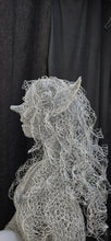 "Pippa" Chicken Wire Sculpture- Garden Elf with Solar Light Orb