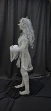 "Pippa" Chicken Wire Sculpture- Garden Elf with Solar Light Orb