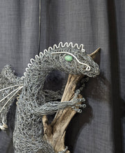 Chicken Wire -Fire Lizard/Dragon on Driftwood