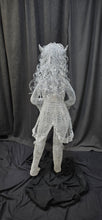 "Pippa" Chicken Wire Sculpture- Garden Elf with Solar Light Orb