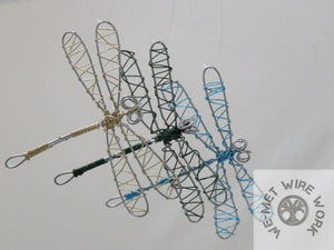 Colored Wire Dragonfly Sun Catcher/Ornament  We-met Wire Work