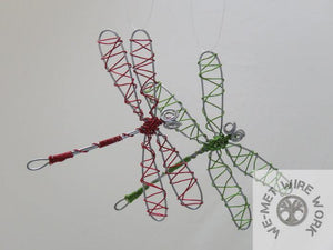 Colored Wire Dragonfly Sun Catcher/Ornament We-met Wire Work