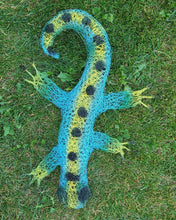 Chicken Wire Gecko, Garden Art Sculpture, (Large and Medium available)