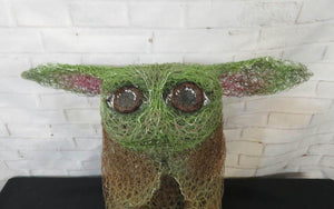 Chicken Wire- Grogu Inspired Garden Art Sculpture  We-met Wire Work