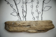 Wire Flower Bouquet Art on 12x16 Canvas We-met Wire Work