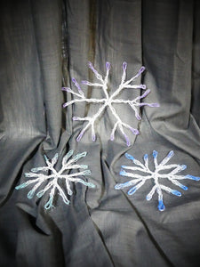 Chicken Wire Snowflakes Ornaments (Set of 3)